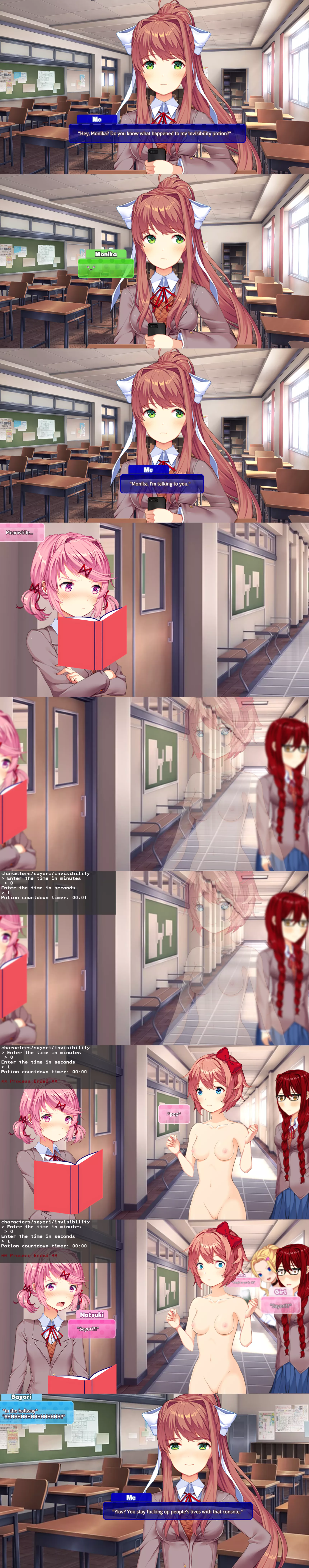 Sayori's Invincibility Potion Gone Wrong posted by Branchca_Artist