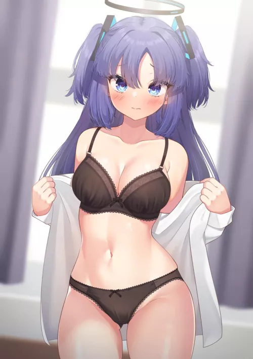 Sexy and cute angel waifu by reversedturnover