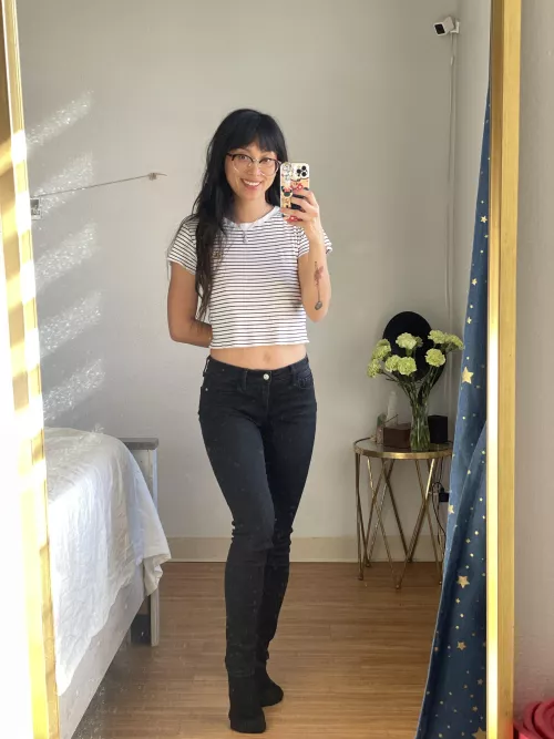 Stripes are still flattering by SpanksAndCakes