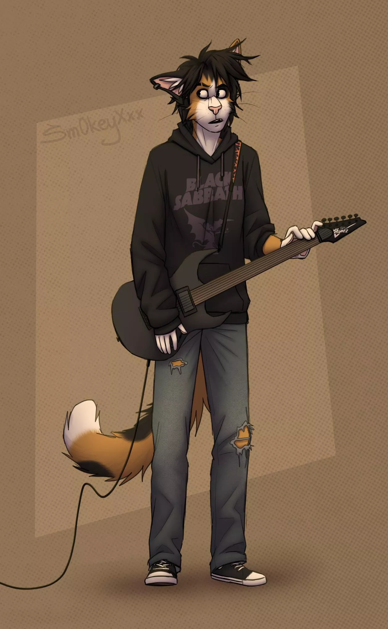 The girl with guitar (art by me) posted by Sm0keyXxx