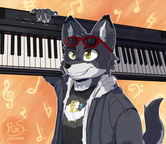 Where are my fellow pianists at? (Art by @RinShiamiArt) by Sean081799