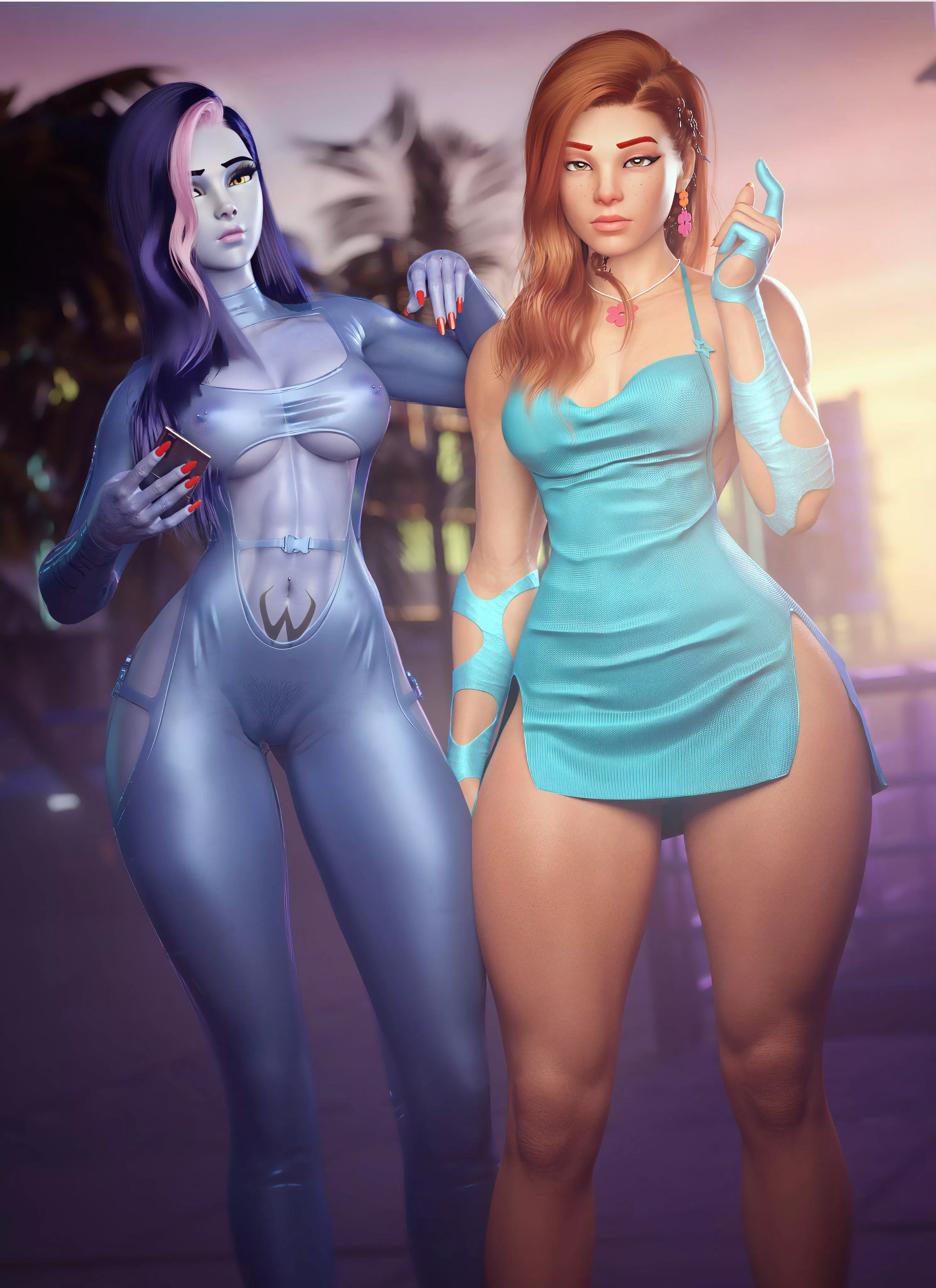 Widowmaker and Brigitte (Noahgraphicz) posted by Kuro-Oji
