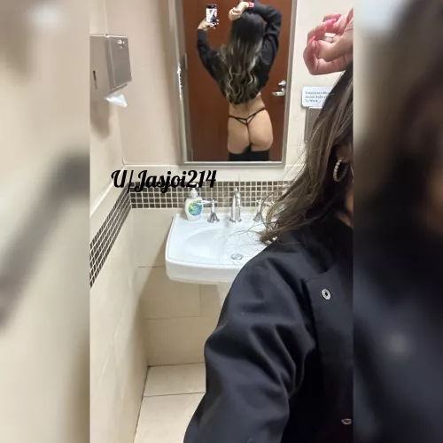 Work selfies in the bathroom it’ll be our lil secret by Jasjoi214