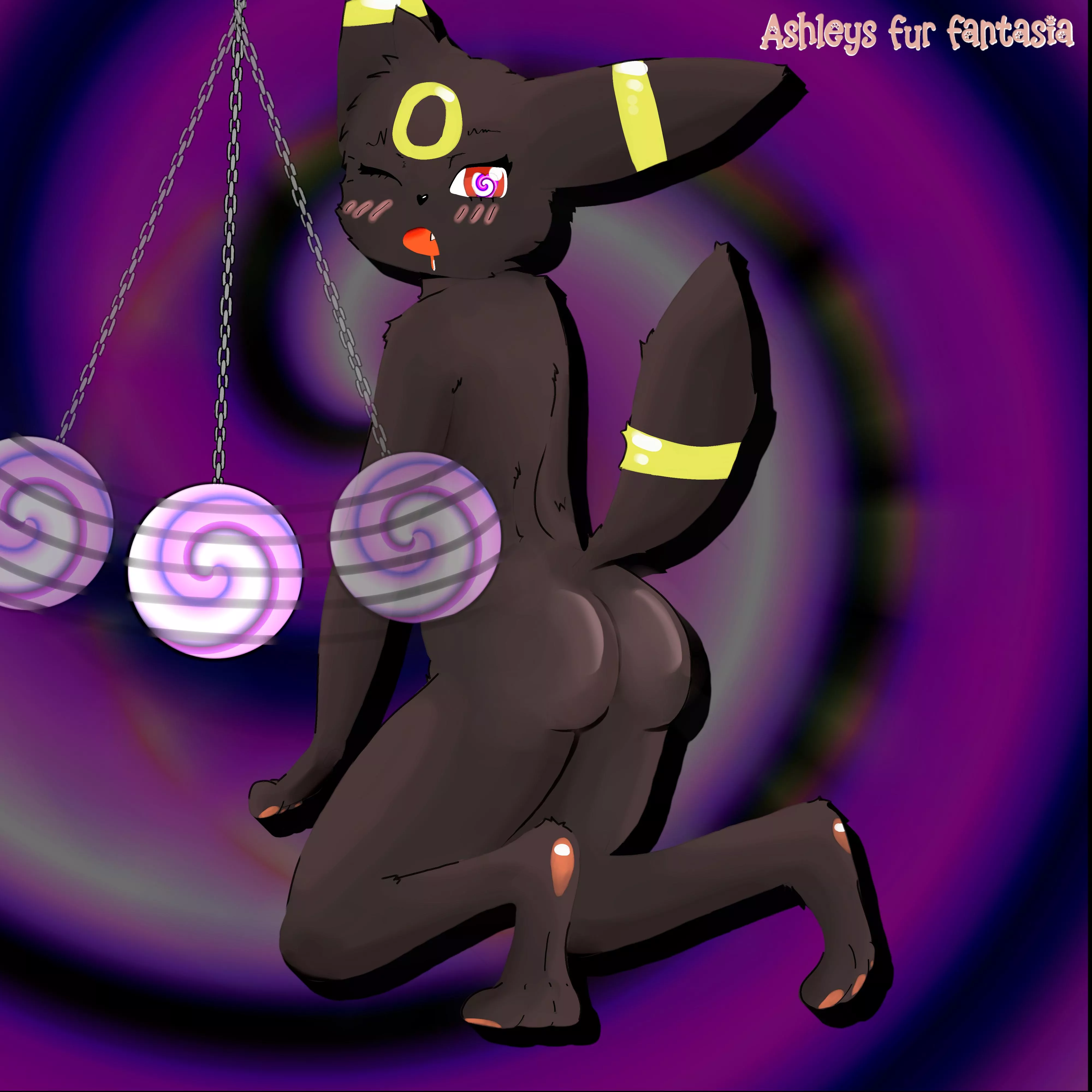 You used Hypnosis! Umbreon is mesmerized... posted by AshleysFurFantasia