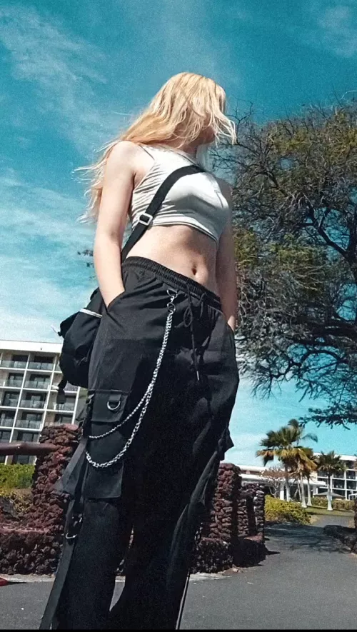 Birthday outfit midriff  by purrungaaXx