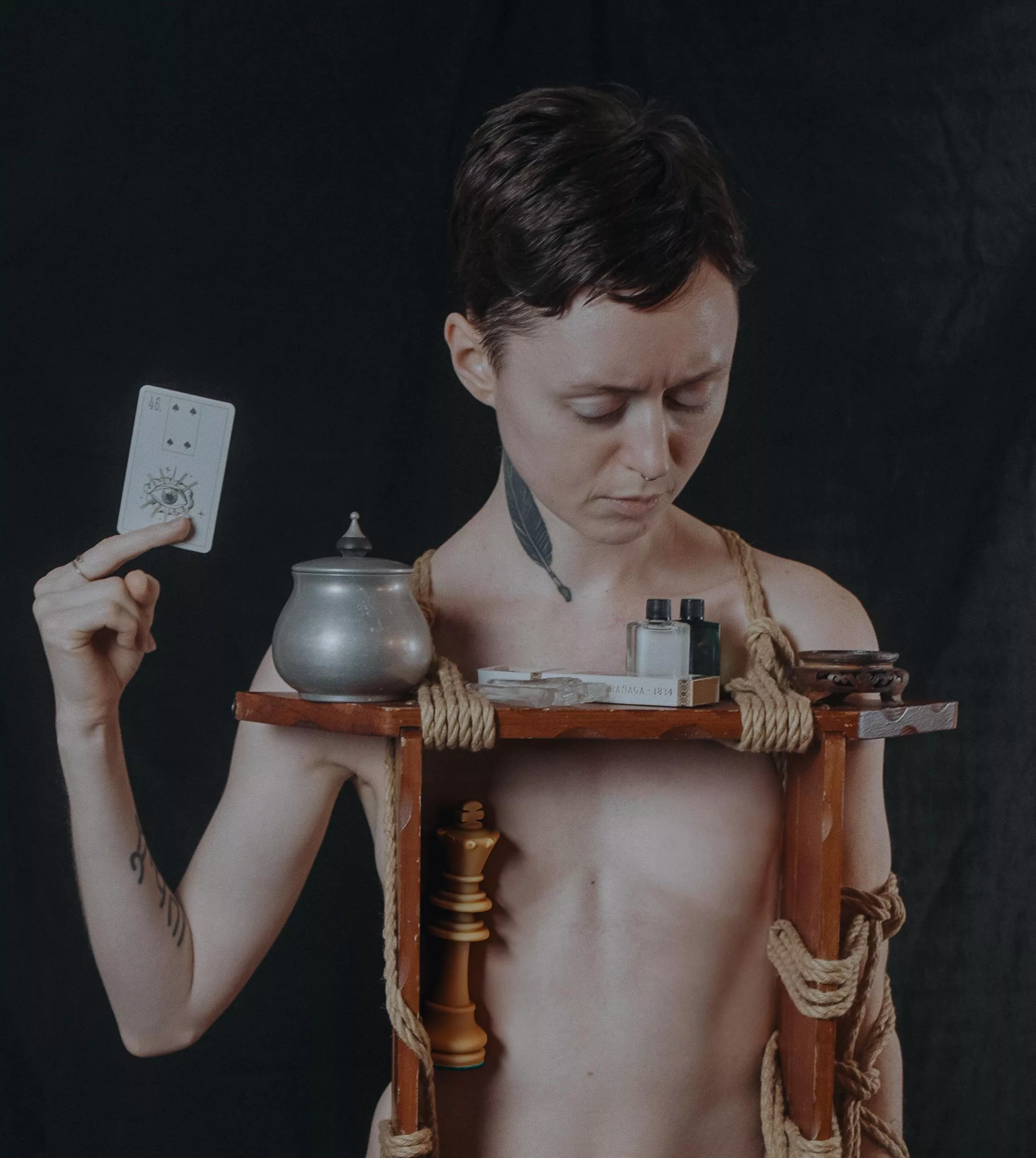 Did I edit my nipple out so I could post this on IG? Yes, yes I did.  posted by quill_la_petite