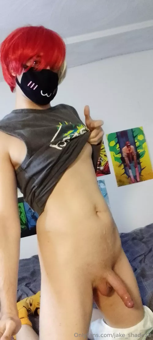 Do I look cute covered in cum? Would you lick it off me 👉👈 by jake_shade23