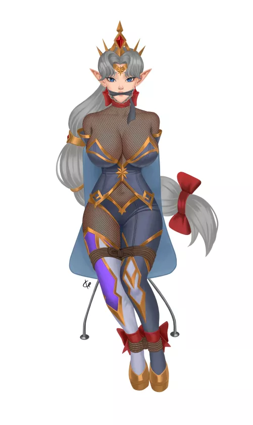 Galactic Conquerer Vora Tied Up (Degalinx) by TheWaldnut