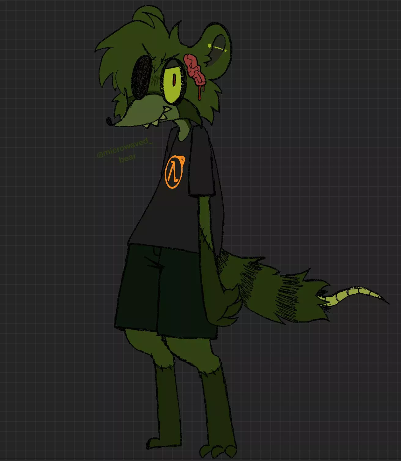 help me name my new fursona! (cw a little blood) posted by Microwaved_Bear