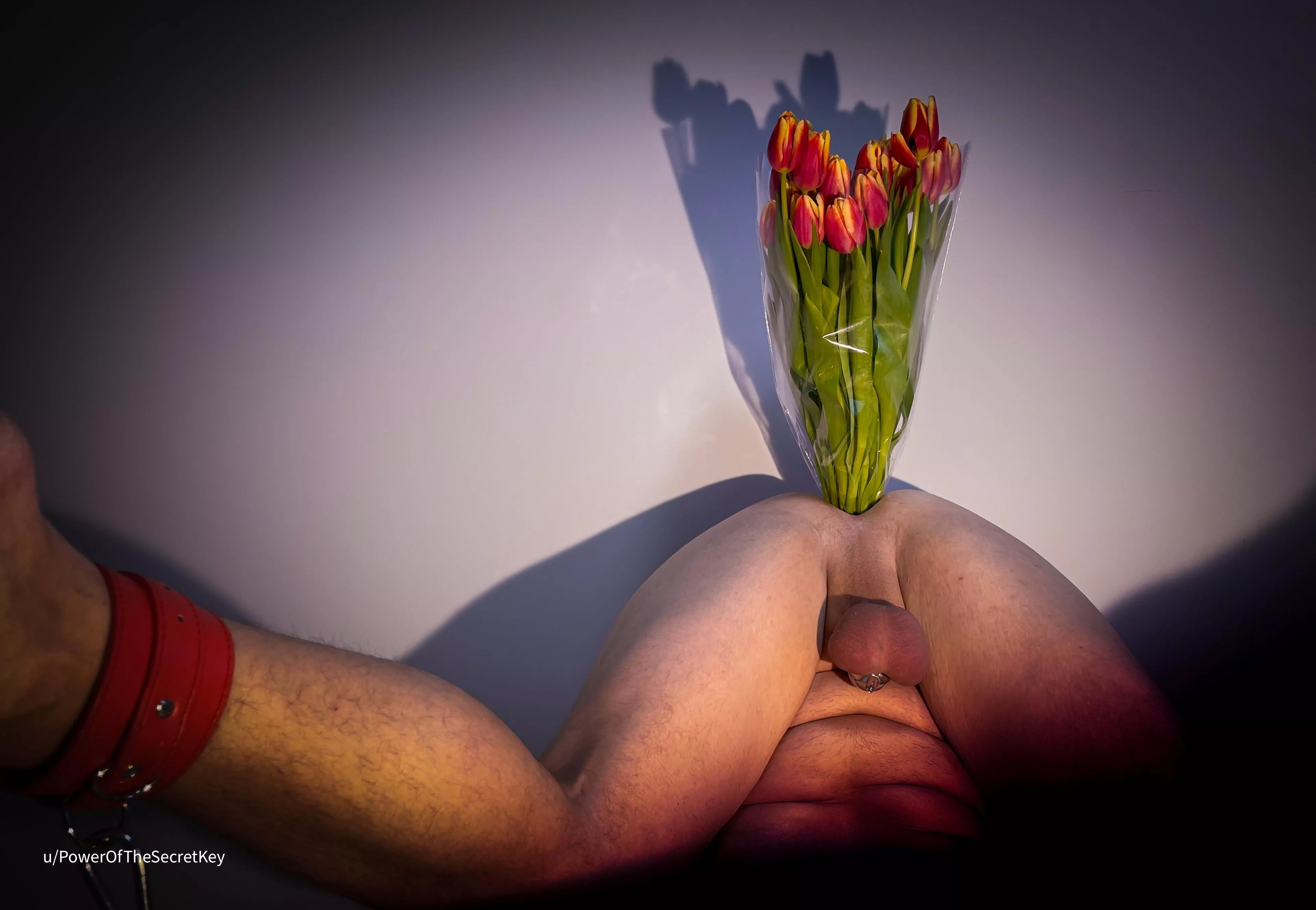 I didn’t have any vase for fresh flowers so now I am using a replacement 🤭 Have you ever been forced to do similar task? posted by PowerOfTheSecretKey