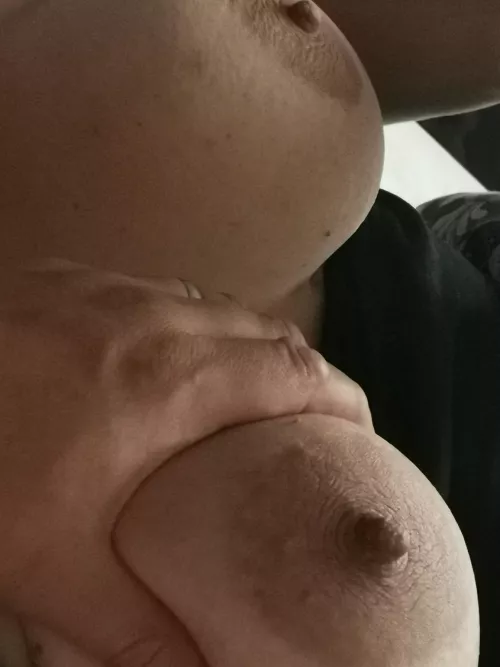 I might not be allowed to fuck her but atleast I am allowed to grope her tits. My hotwife on display. Her pussy has been filled many times over the last year, but not by me.  by Proudhusbandhotwife