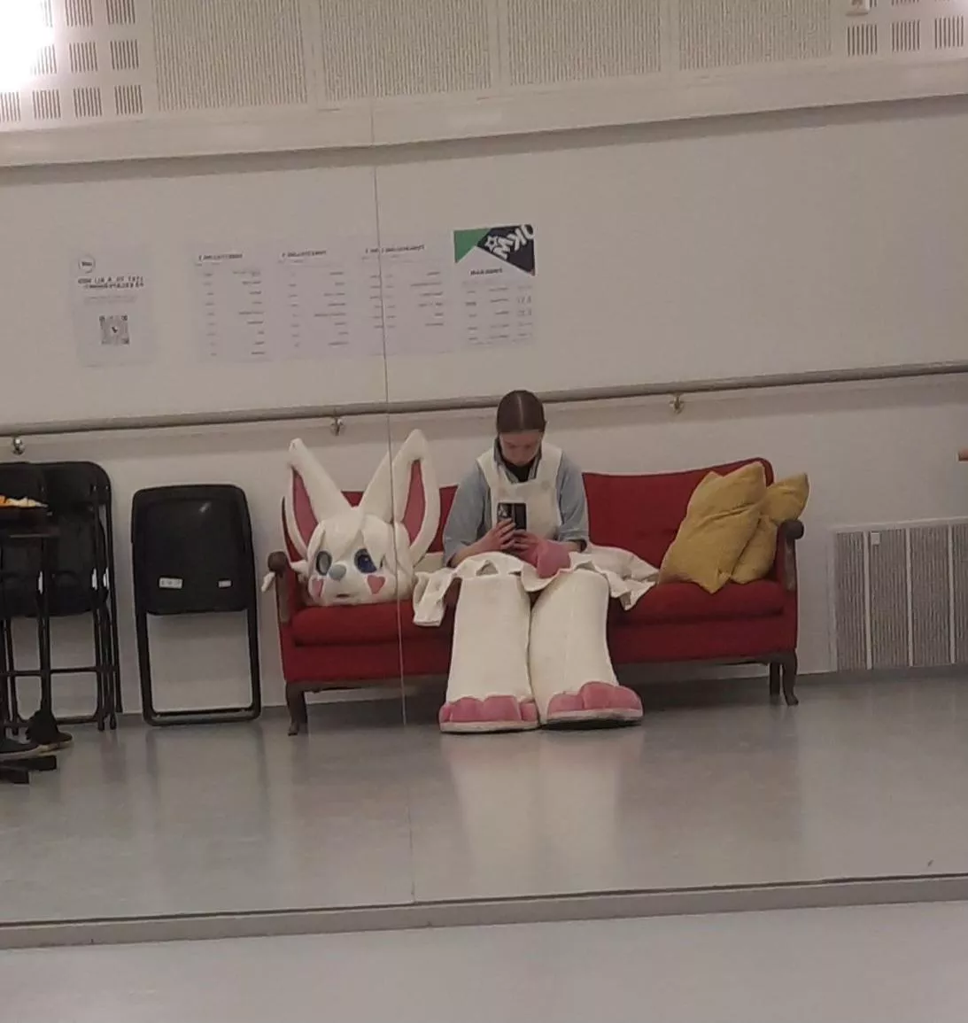 Just a furry chilling backstage before a show posted by Majamaramajamara