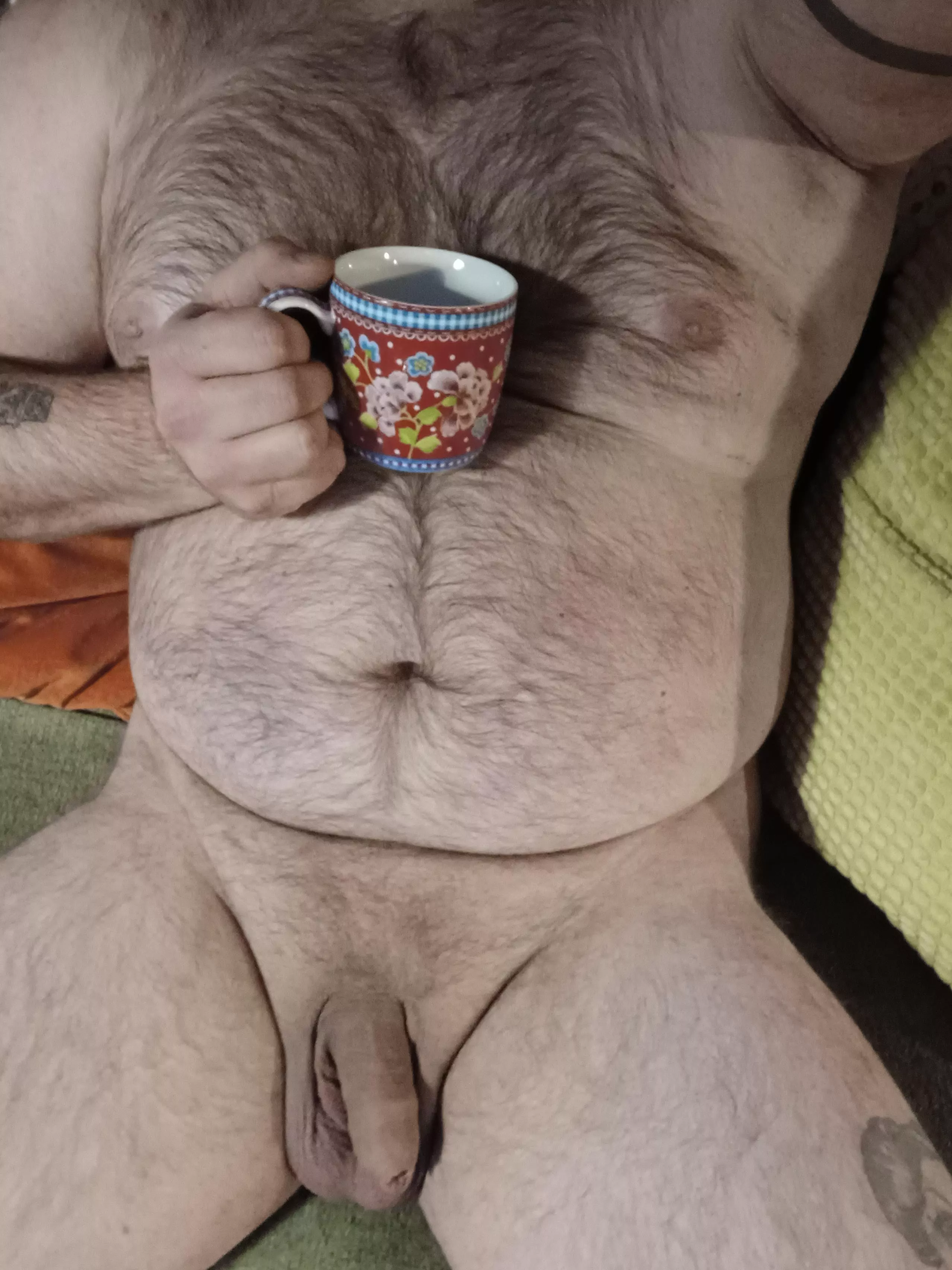 Late night coffee . Wanne join ? posted by realnakedcoffieguy