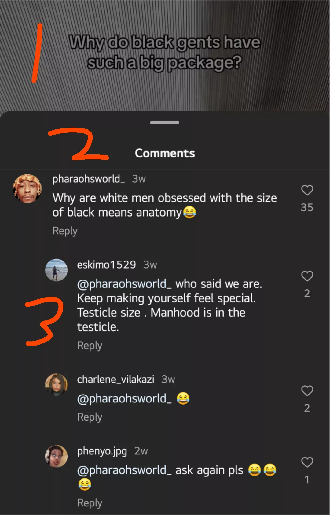 MANHOOD IS IN THE TESTICLE 💀 posted by moga_aberdeen