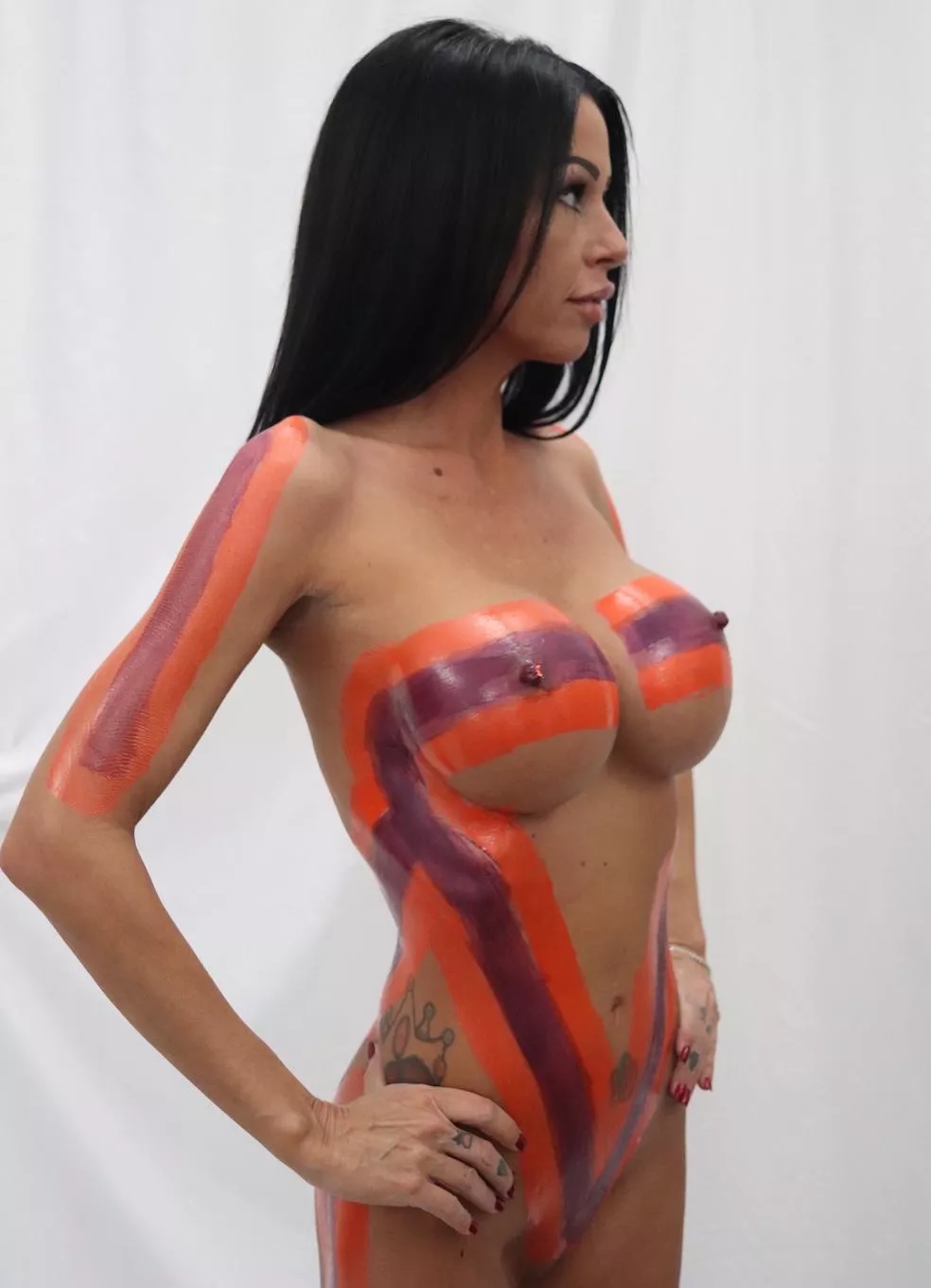 Modeling Mischief with Ash Damico: Where's the Rest of My Paint? LOL posted by Damicomodel