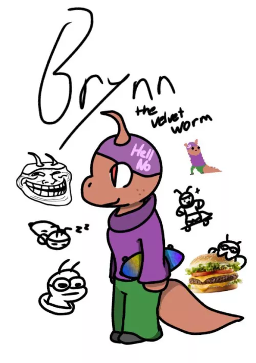 My new velvet worm OC! by Ori_Seir