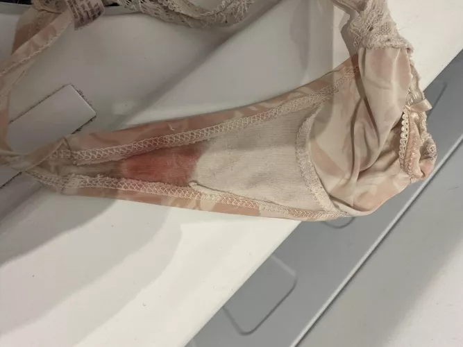 my wife comes from shopping and she just put her panties in the wash she seems very excited by Thick-End-5568