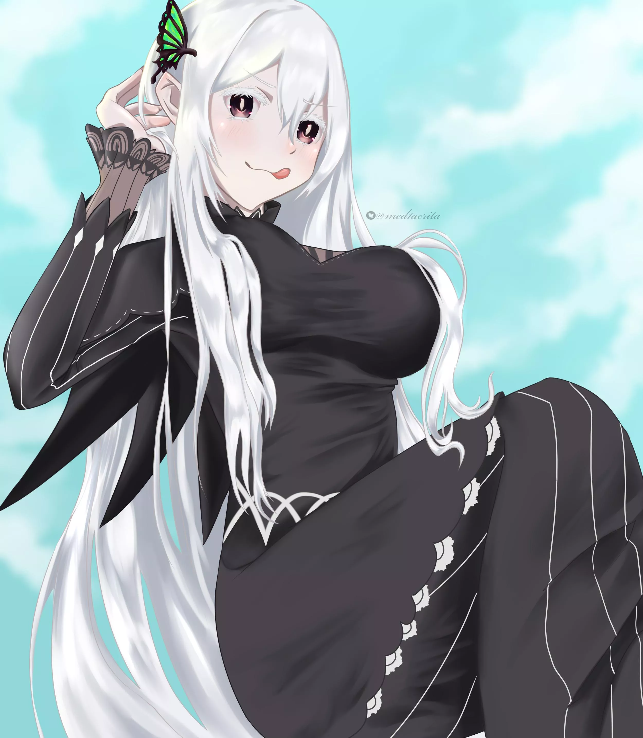 playful Echidna by me posted by med1acrita