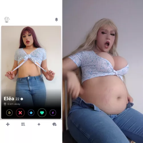 POV: you fed me too much at a dinner date by elea-goddess