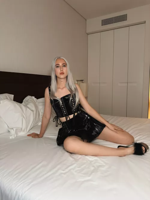 Say yes if you’re in love with my shiny skirt 😈 by RileyBi69