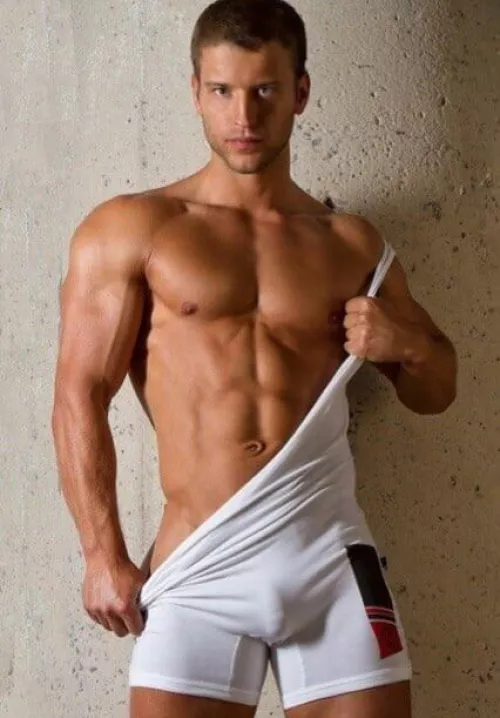 Singlet pulled down  by PeteGuy23