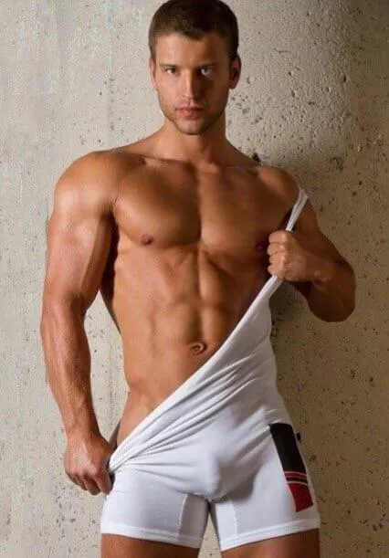 Singlet pulled down  posted by PeteGuy23