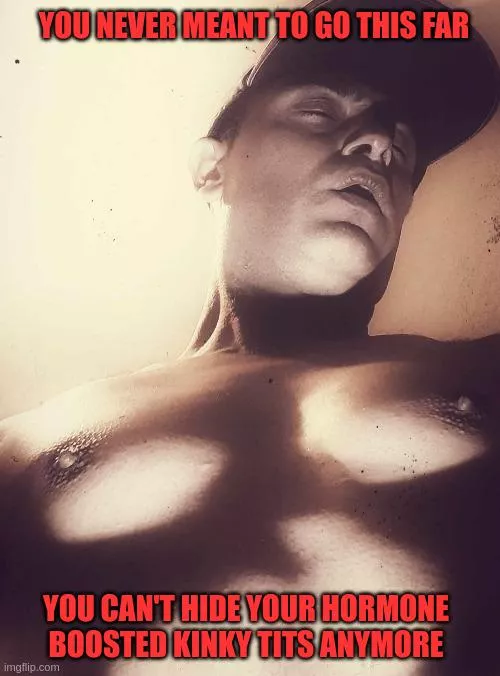 Sissy feminised on estrogen, I can't hide my hormone boosted kinky tits anymore! by Charmaine_xx