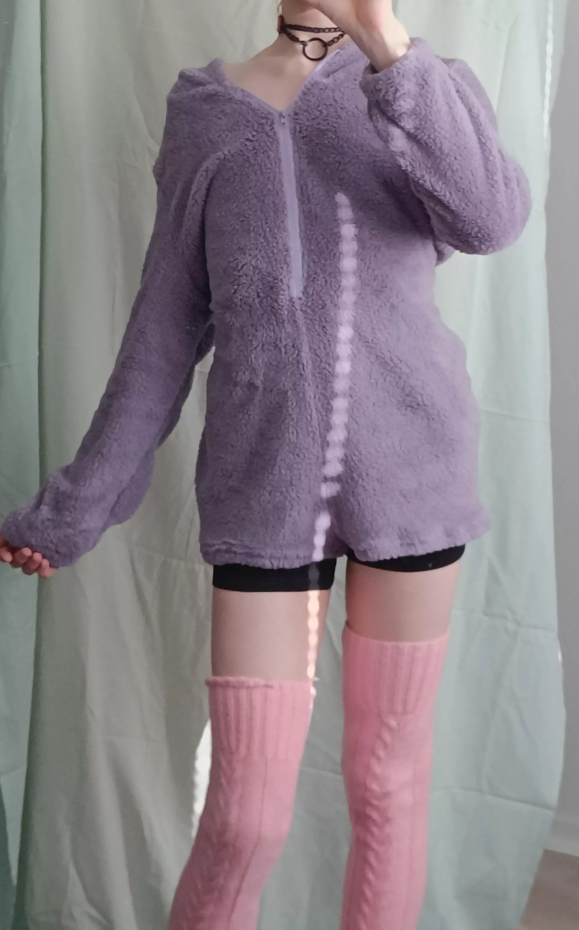 soft fuzzy outfit :) posted by femboygirl_xo