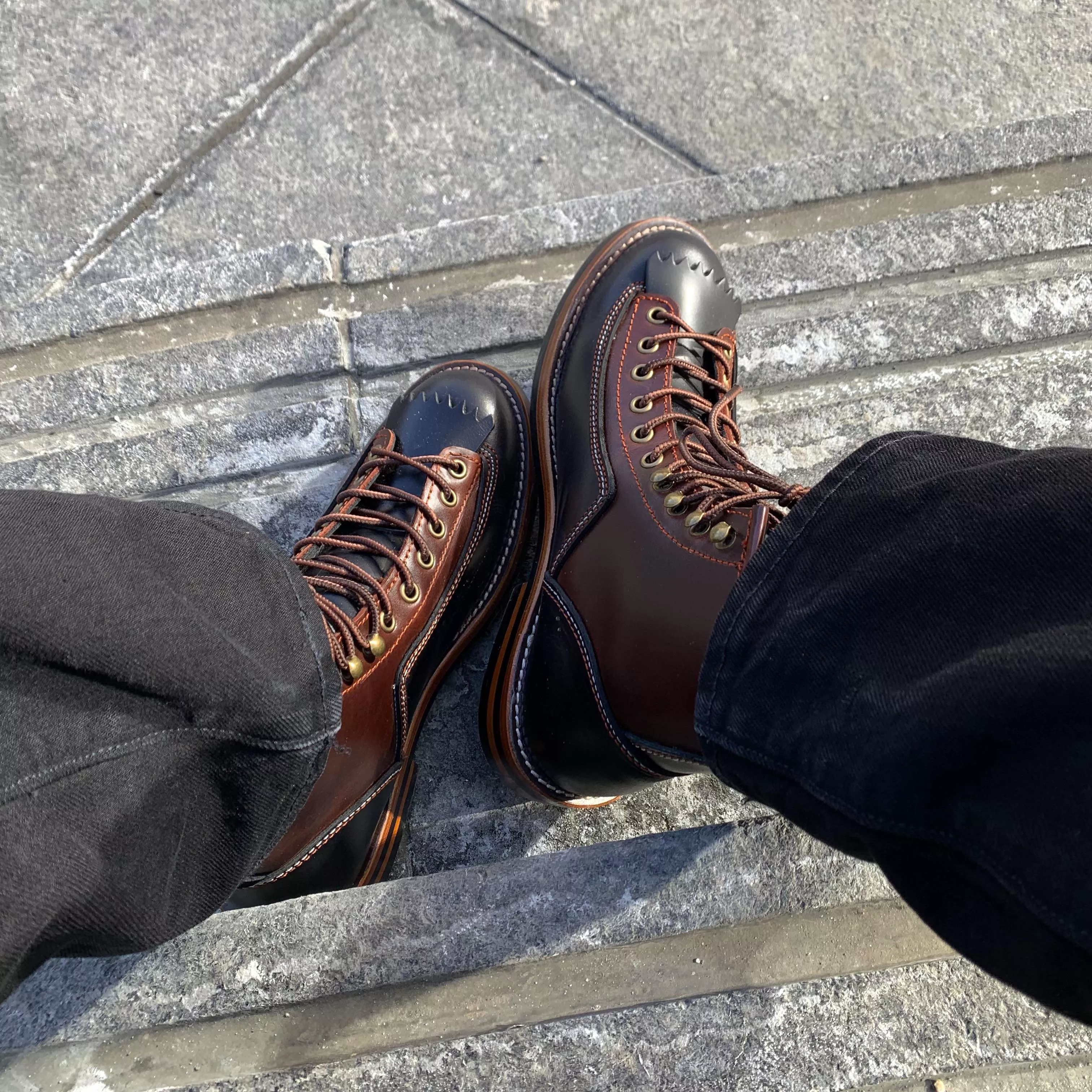 TAFT boots Model 007 in Black/Cherry. Absolute beauties. posted by spacething-astroman