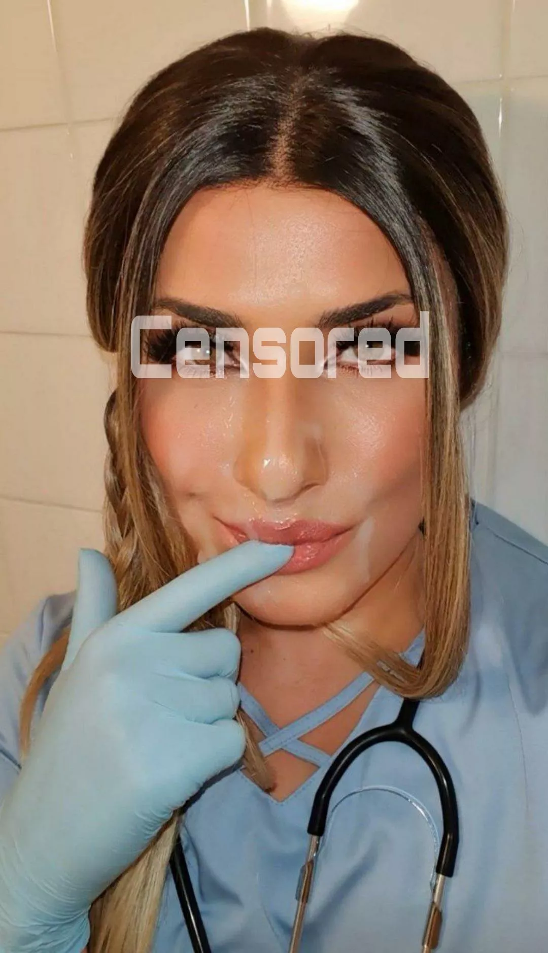 Tasting his cum posted by Nymph0_Isabella