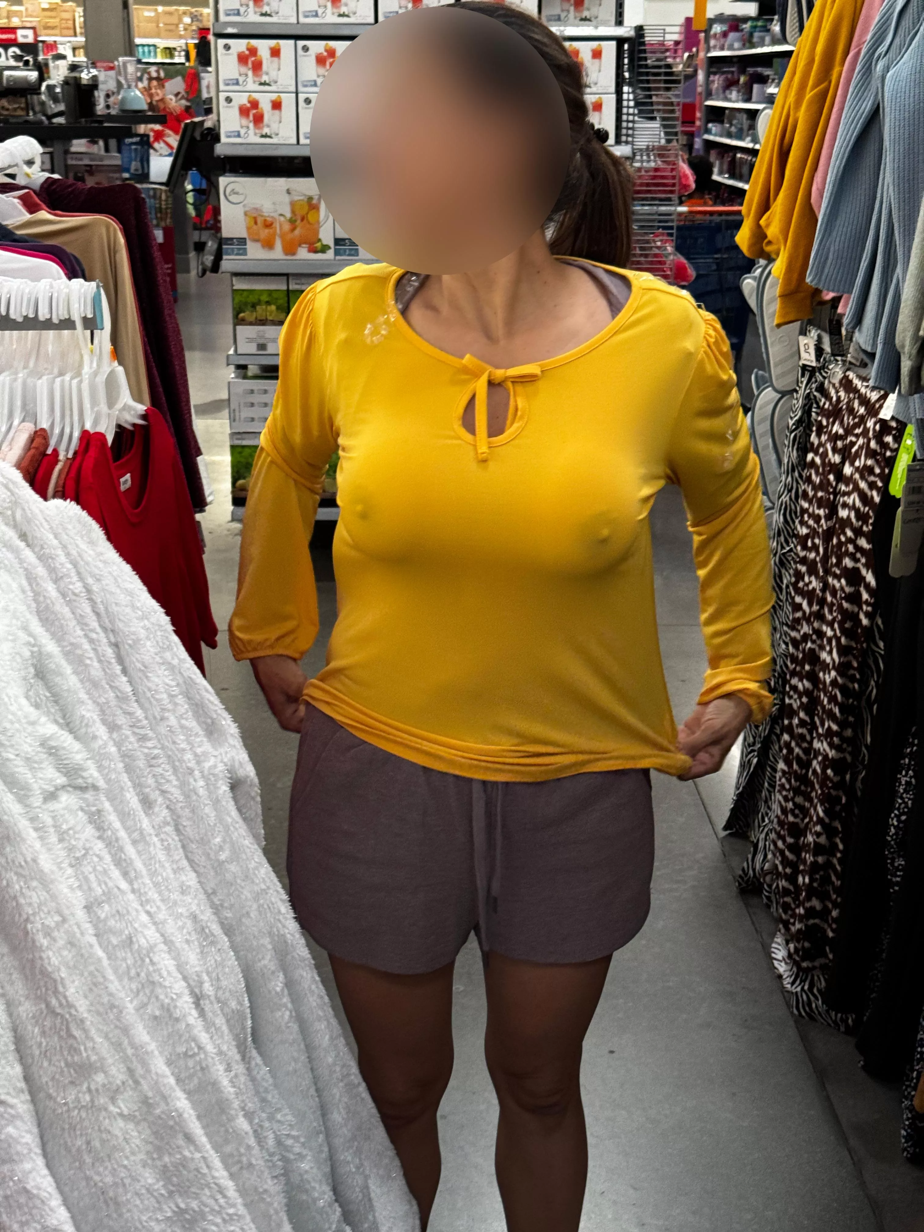 Trying outfits in public at walmart posted by Chi_chona