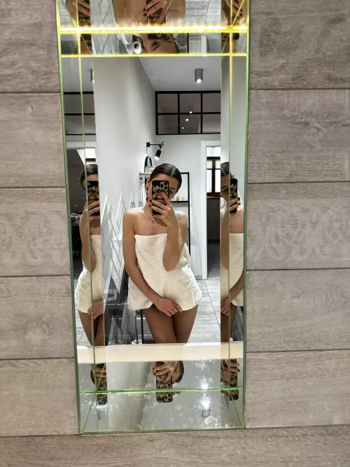 under my towel there is only my naked hot body by GraceDonald