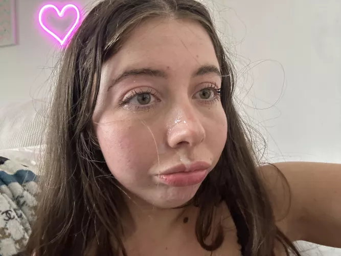 Would you kiss me even covered with your cum? by ConcertGlittering889