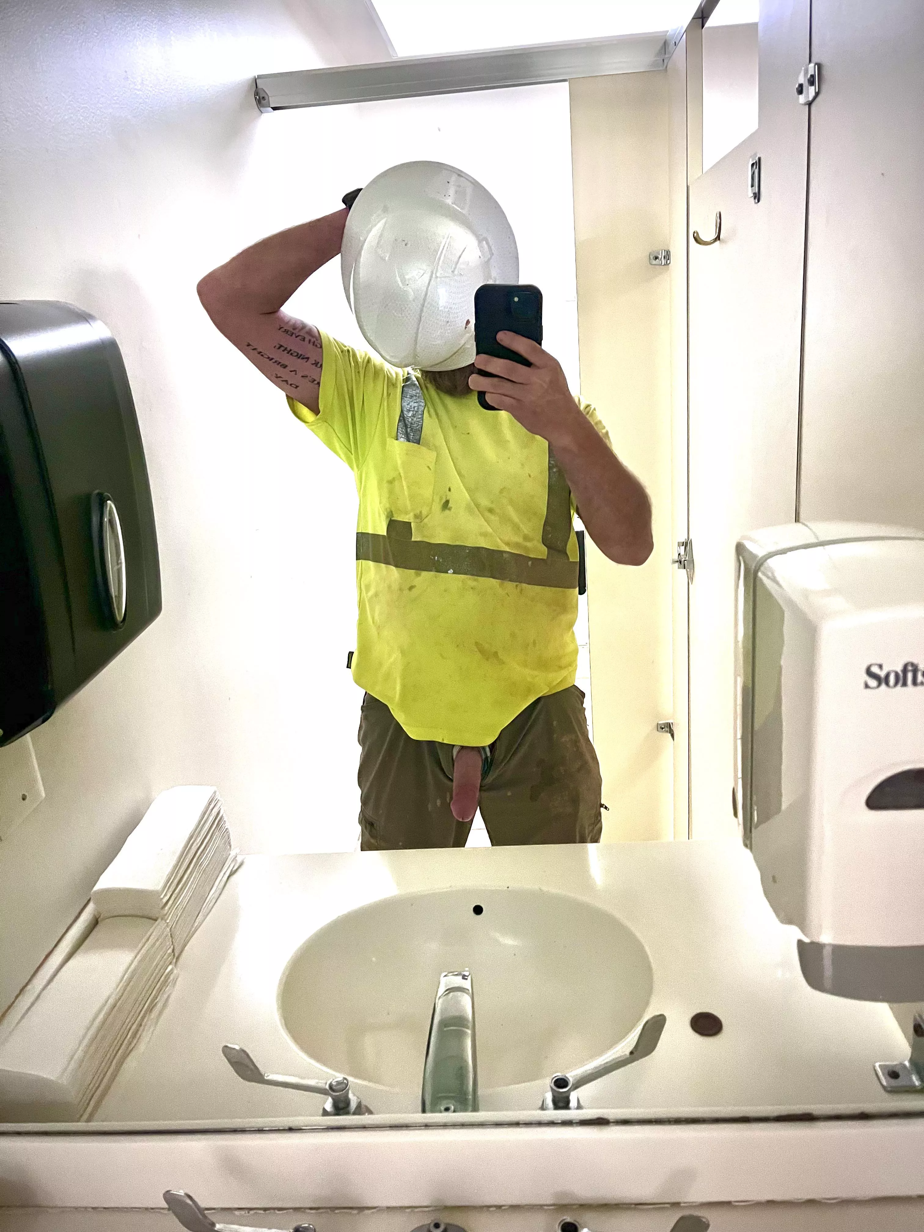 You see me in the bathroom taking this pic, what’s your next move? posted by hornybluecollar