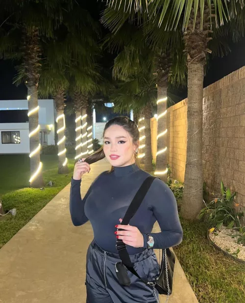 Black top and palm trees by Desecr8or