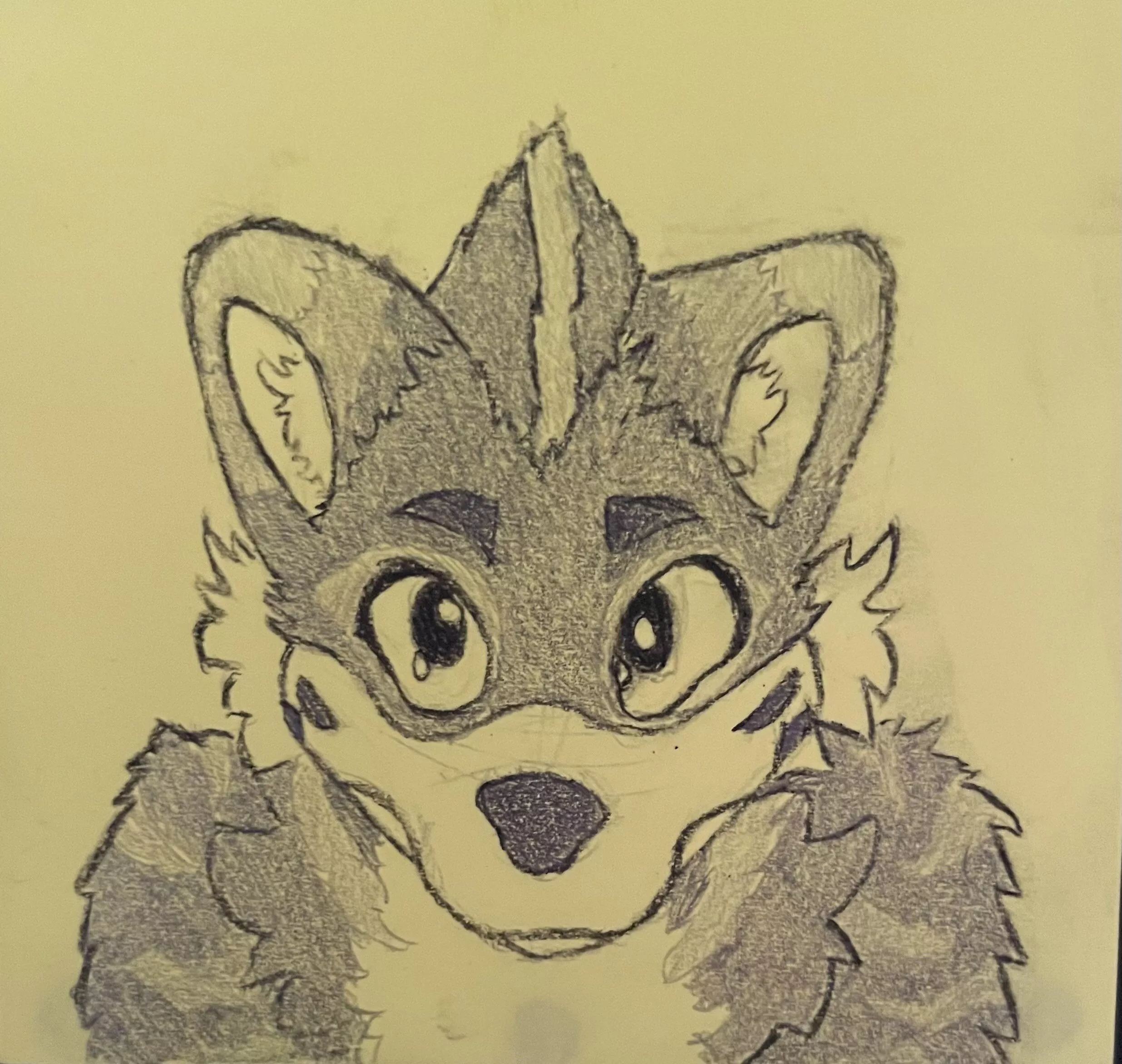 Drew Mansterz on a post-it-note cuz his sona's too cute cx posted by DrawingIsHardOkay