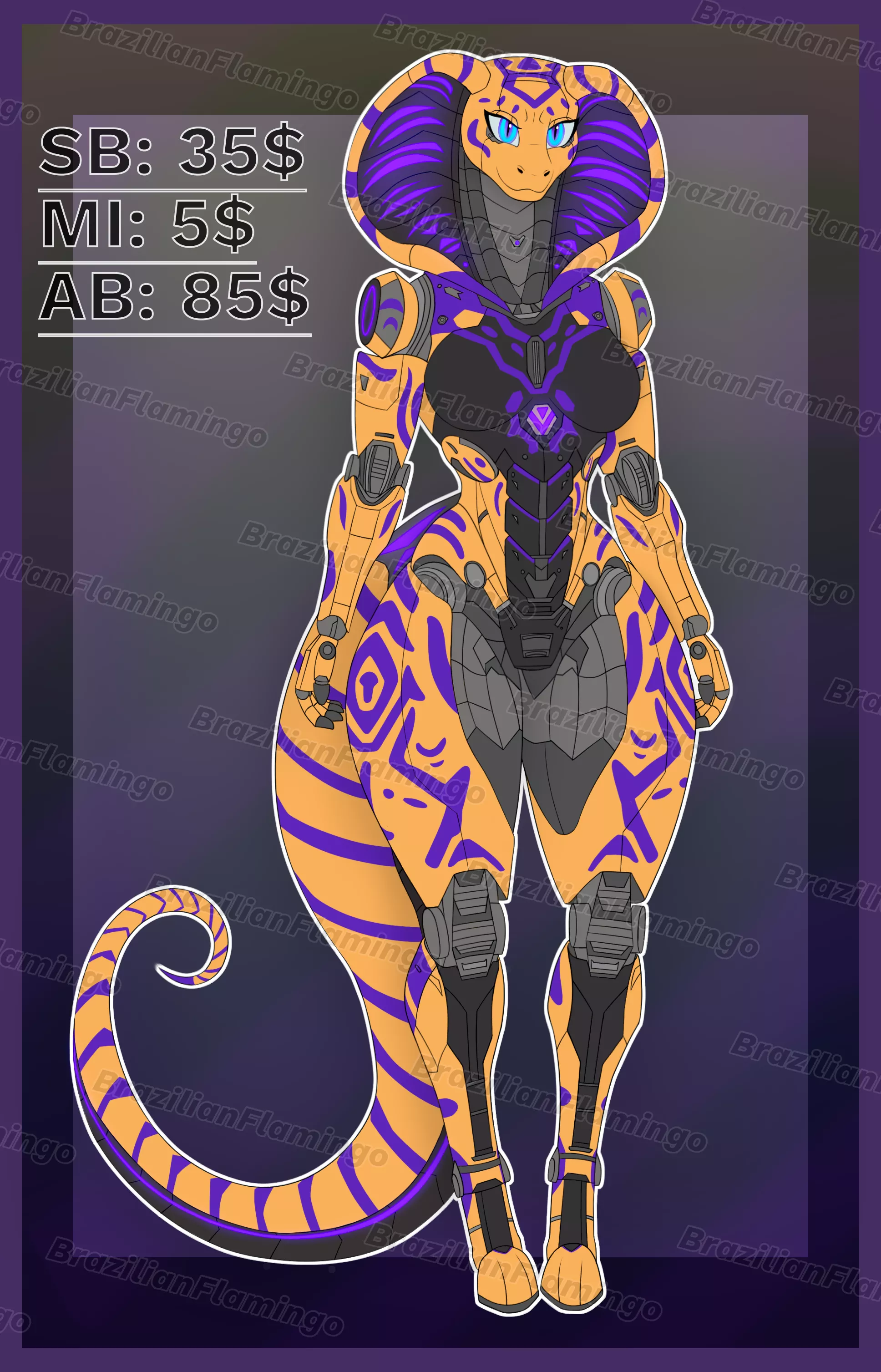 Female Robot Snake Adopt Auction! Check my comment for Auction Link. posted by BrazilianFlamingo
