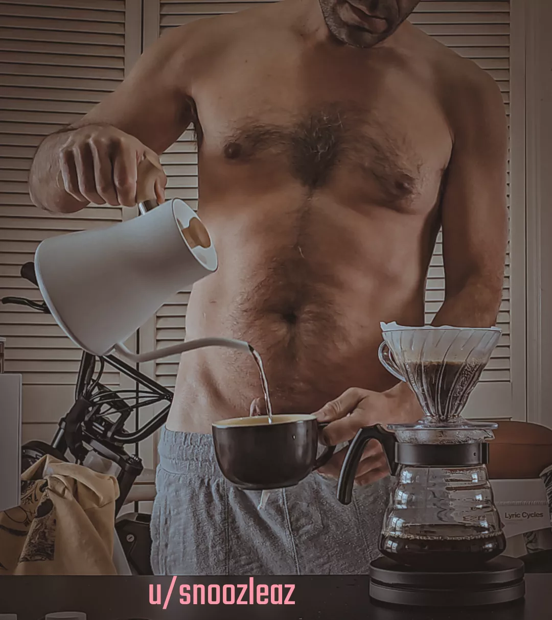 Getting things warmed up for that coffee. Happy sunday cgw. posted by snoozleaz