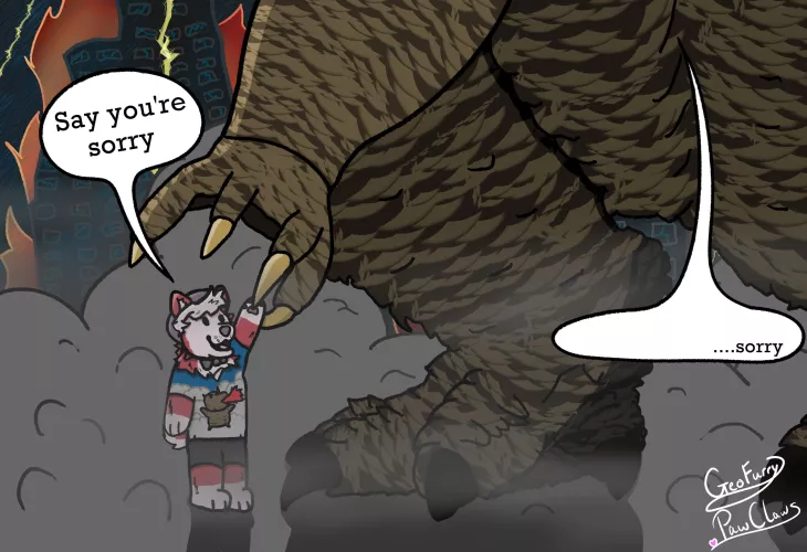 GODZILLA by GeoFurry_PawClaws