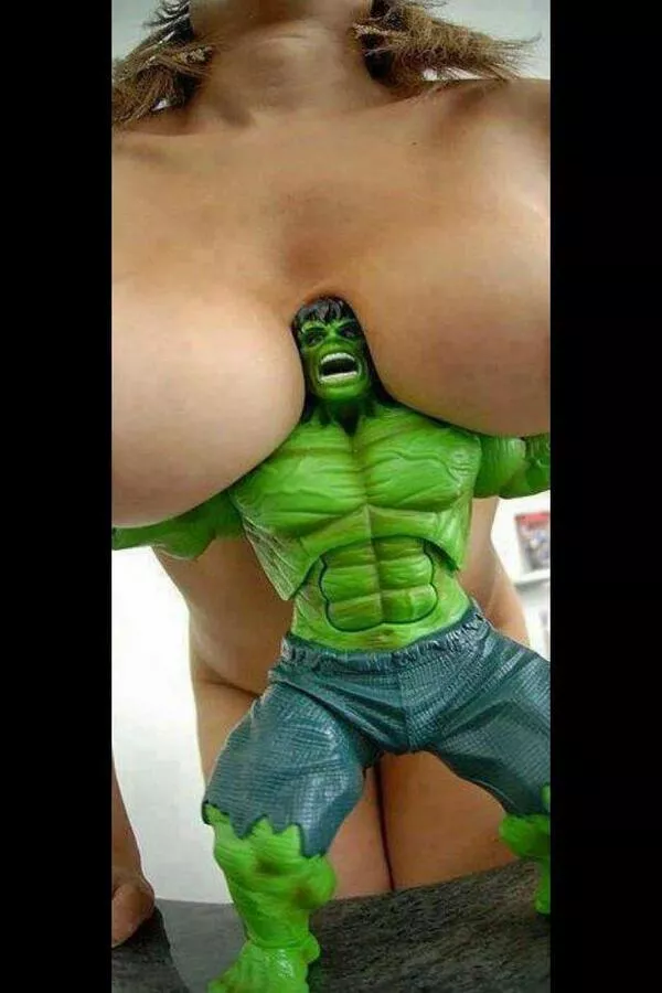 hulk is clearly a breast man. posted by anoniempje1986