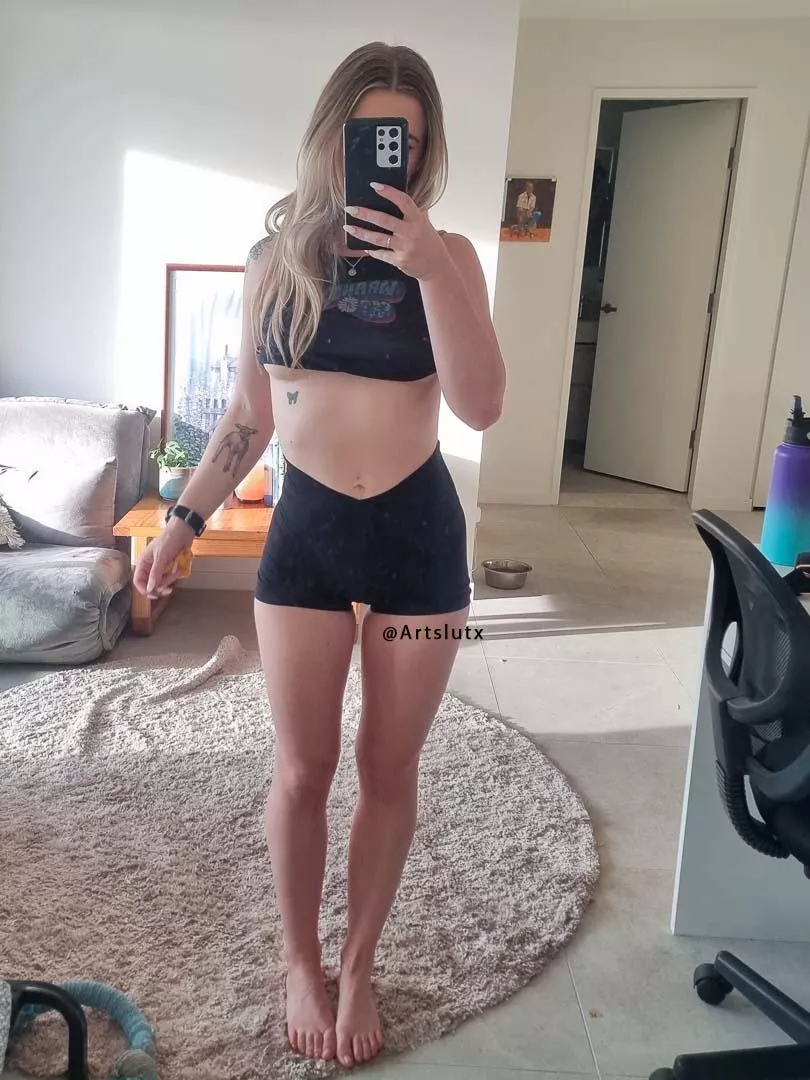 I literally LIVE in these yoga shorts they are so good posted by artslutx