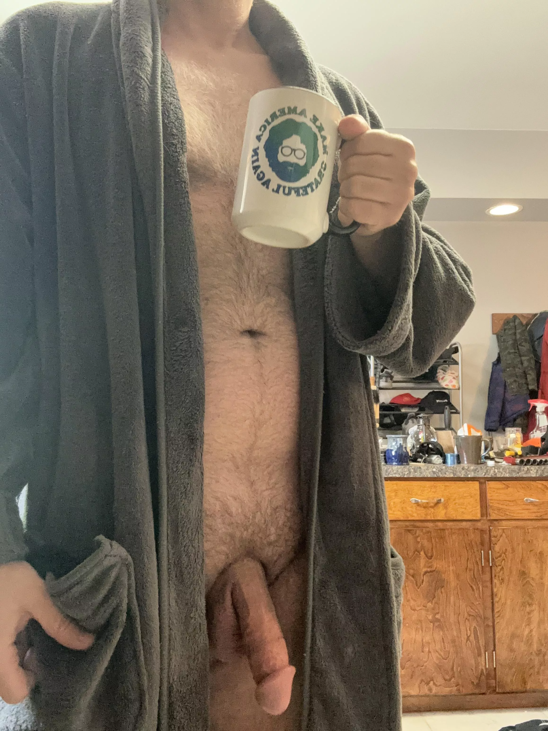 Just a dad enjoying his coffee on no pants Sunday. Care to join? posted by Substantial-Pipe7806