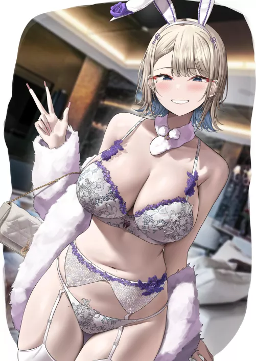 Lingerie Bunny Girl [Artist Original] by TotalyNotMrUniverse