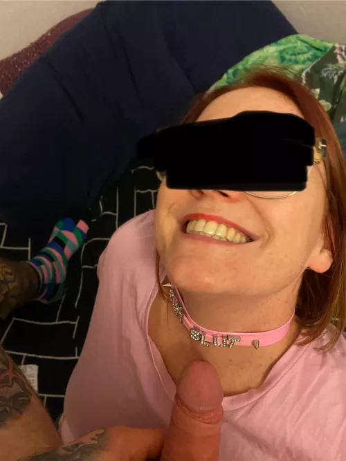 my wife's so happy when she's with her bull, you can see the look on her pretty little face she loves that cock and she d do anything for it even beg x by Disastrous-Ebb-9091