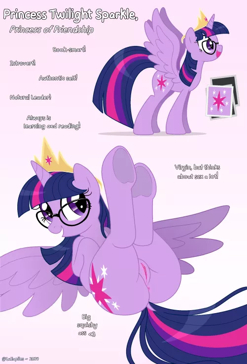 Princess Twilight Sparkle (art by me) by Lullapiies