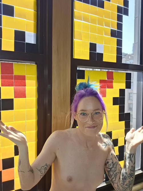 Purple Hair & Poke-Art by _MyLittlePanda_