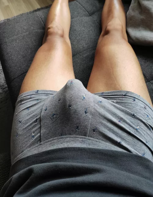 Relaxing on the couch by Skinnyboner