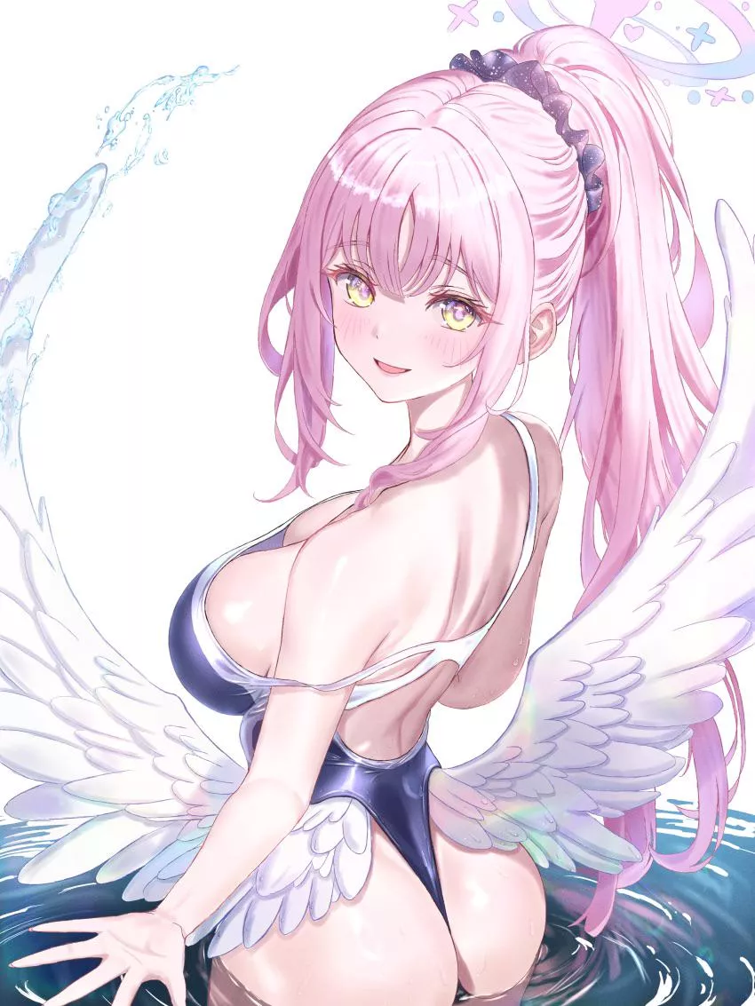 Sexy and cute angel waifu posted by reversedturnover