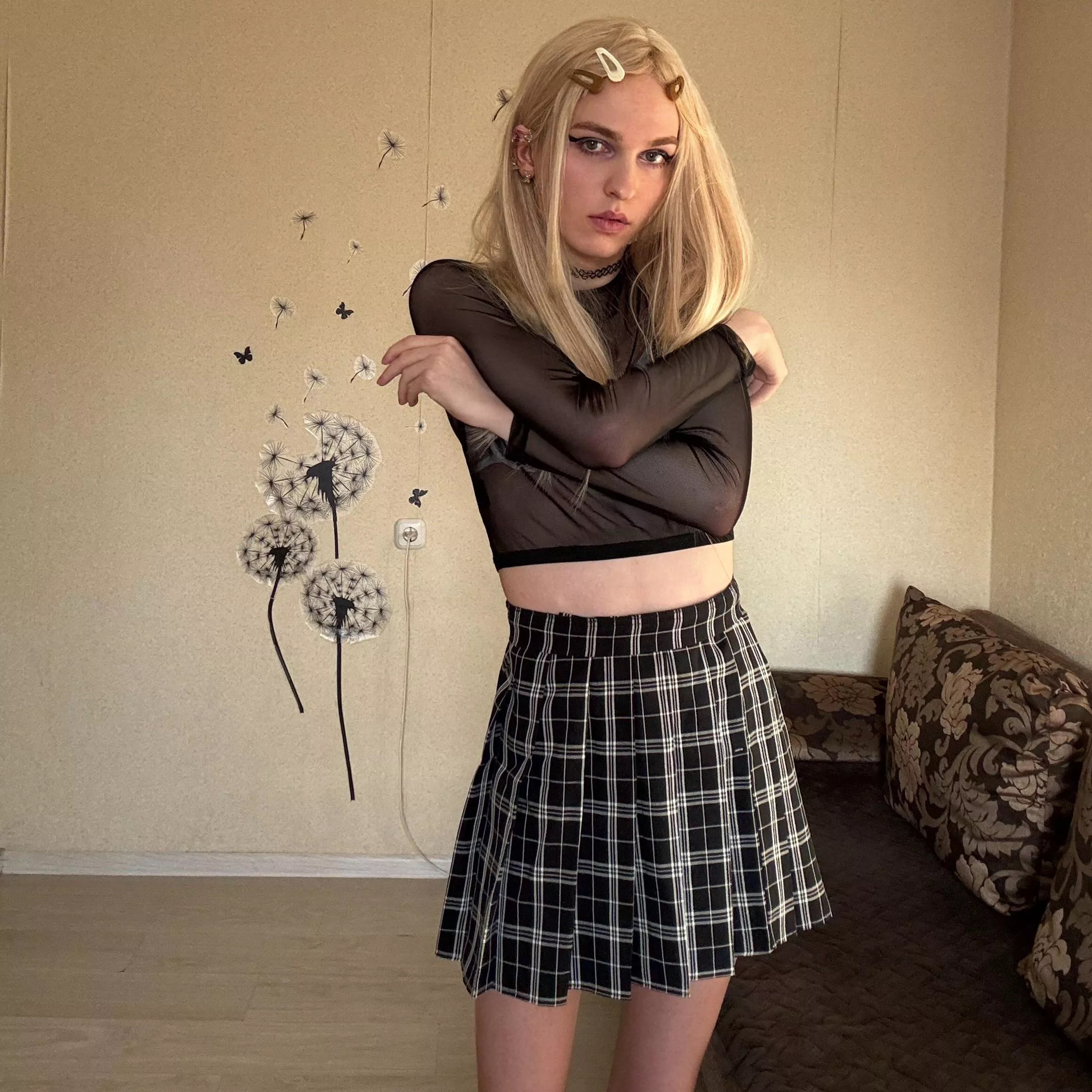 Stomach flutter? 🦋  posted by vermillion_19