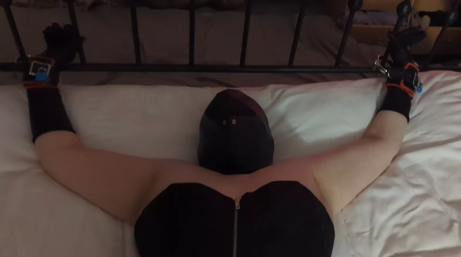 Trying out my new hood  posted by bondagefemale34